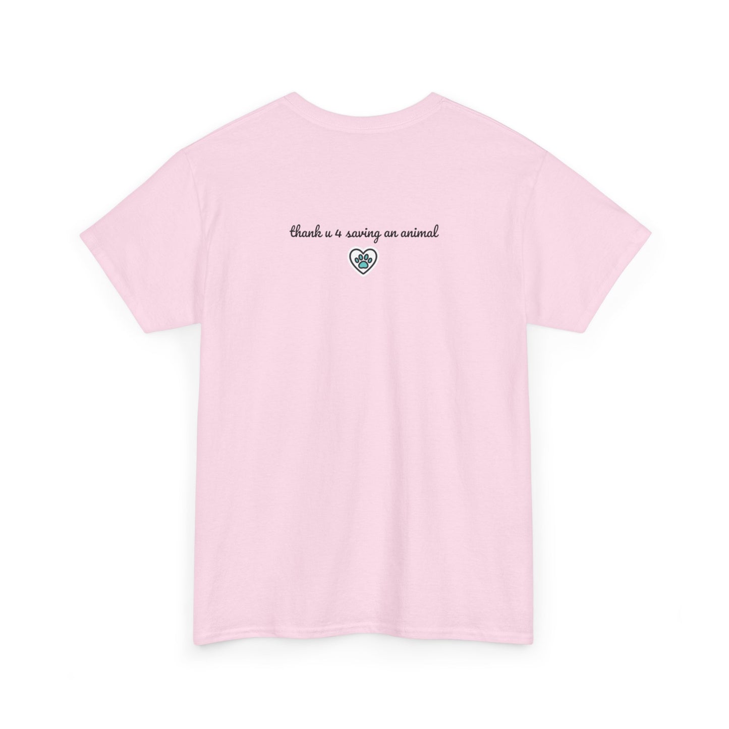 Floral Cat T‑Shirt — Colorful Flower Silhouette Tee ("There is a person in animal" back text)