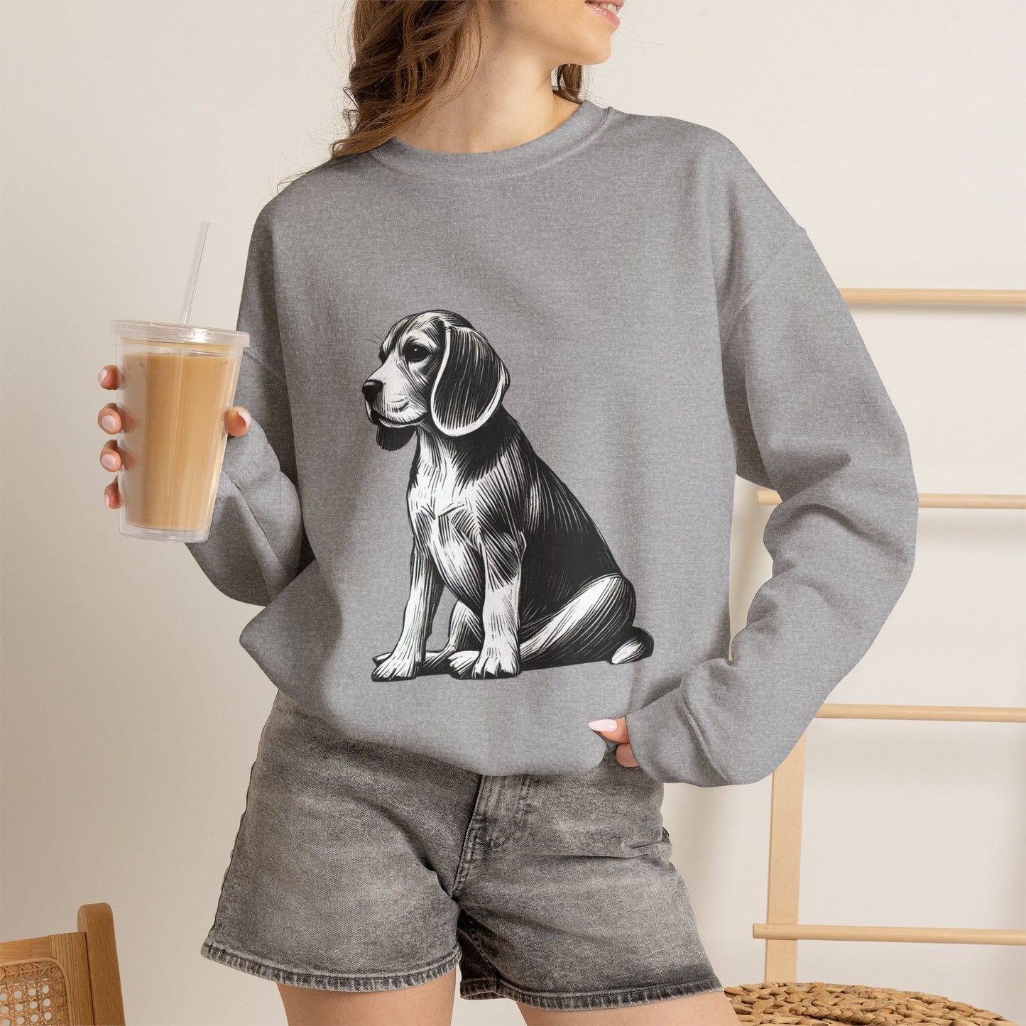 Beagle Rescue Sweatshirt — "thank u 4 saving an animal" | Rescue Donation Pet Apparel
