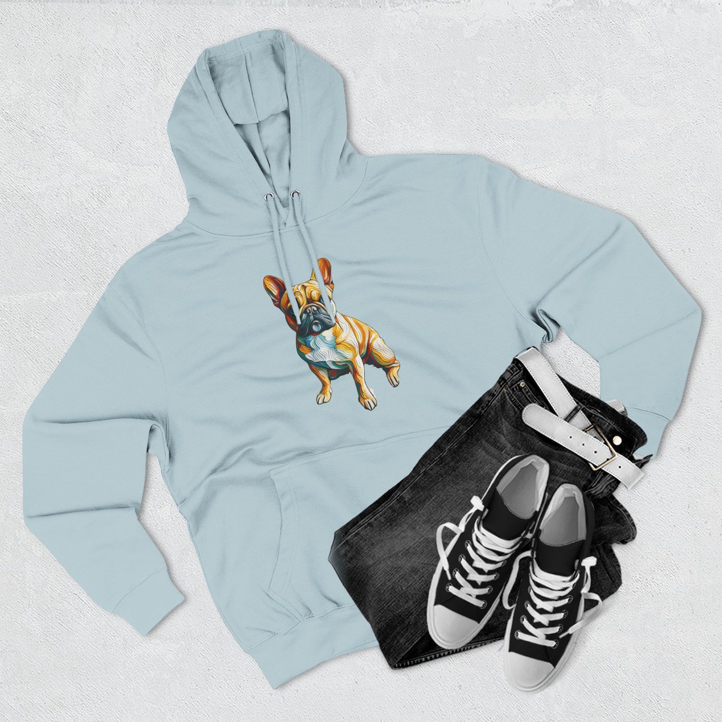 French Bulldog Rescue Hoodie - "Thank u 4 saving an animal" | Cute Dog Fleece Pullover