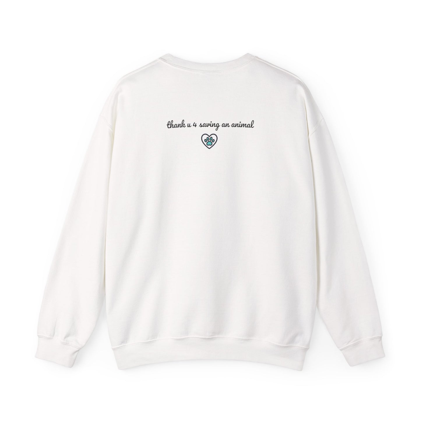 Beagle Rescue Sweatshirt — "thank u 4 saving an animal" | Rescue Donation Pet Apparel
