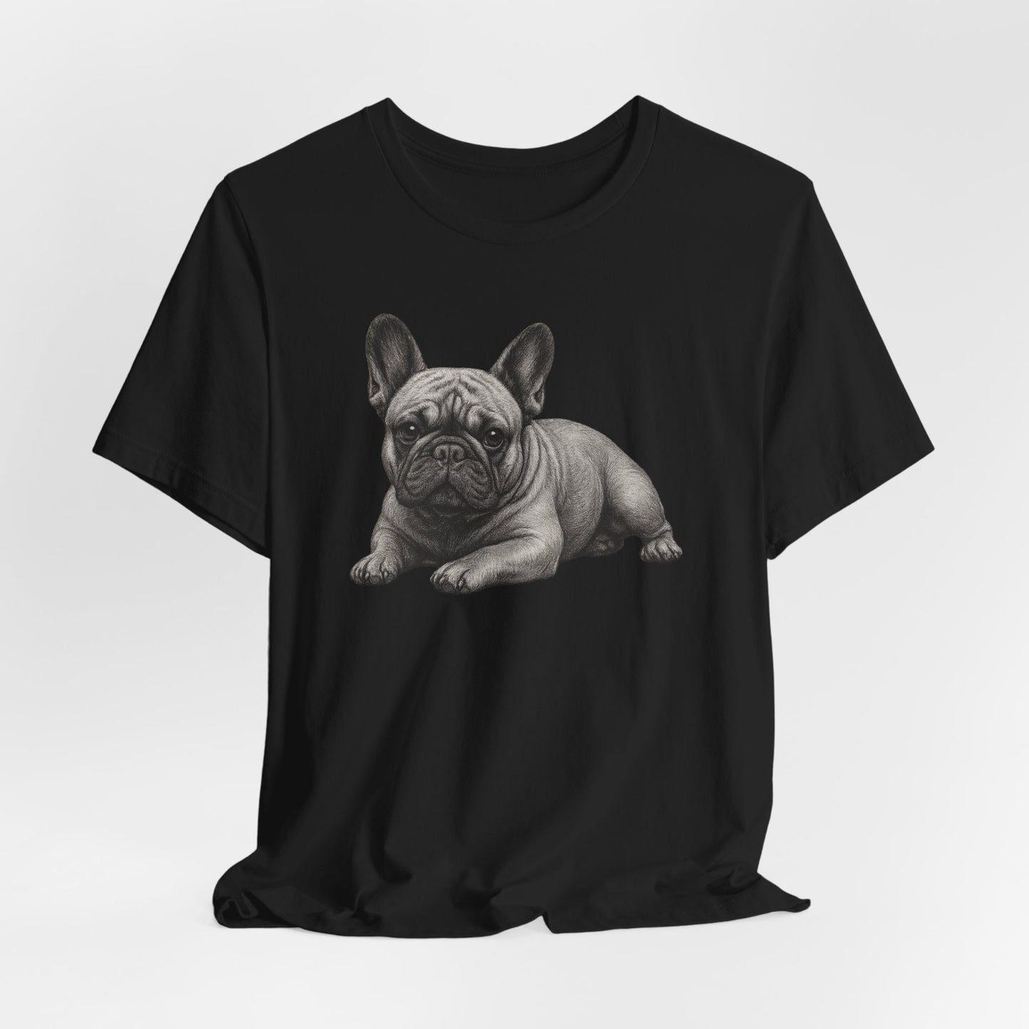 French Bulldog Graphic Tee — Realistic Pup Illustration T-Shirt