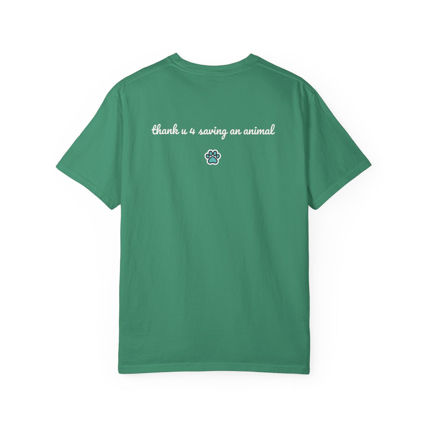 Jack Russell Puppy Graphic T-Shirt — Playful Dog Tee with Paw Print Back
