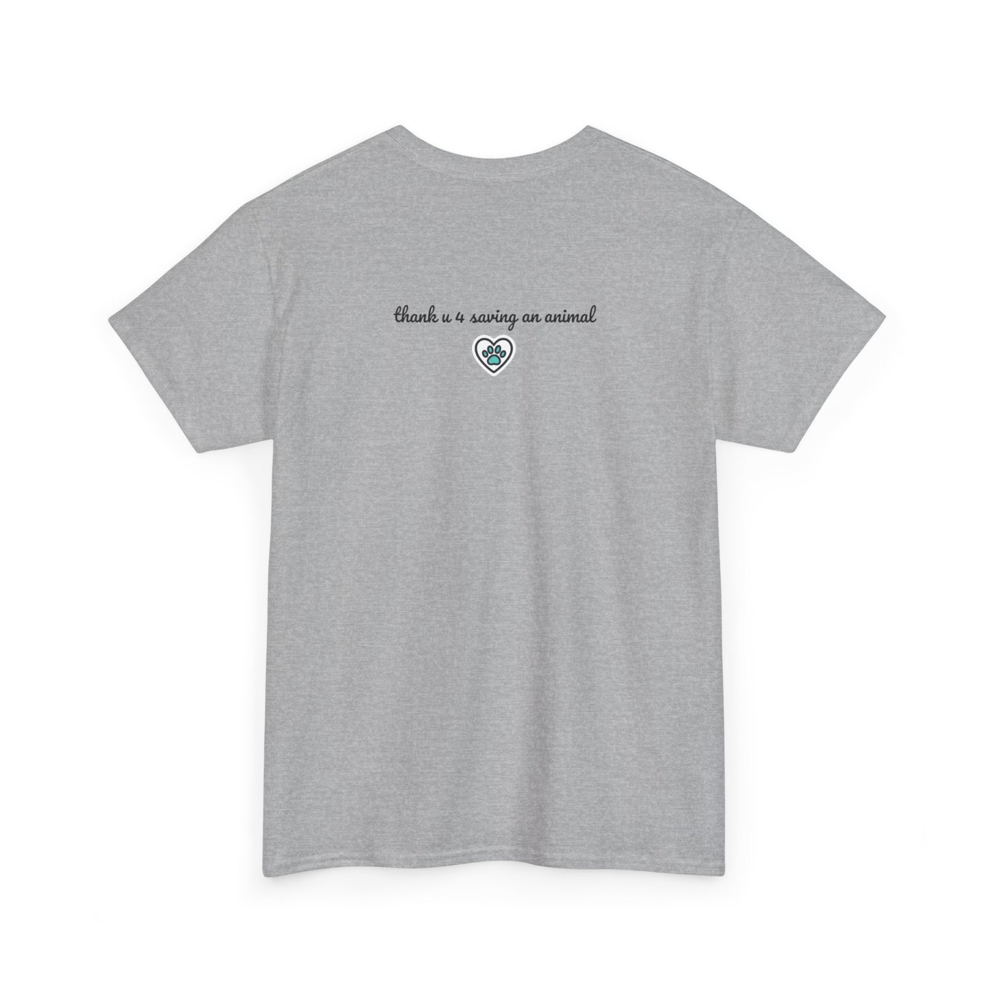 Floral Cat T‑Shirt — Colorful Flower Silhouette Tee ("There is a person in animal" back text)