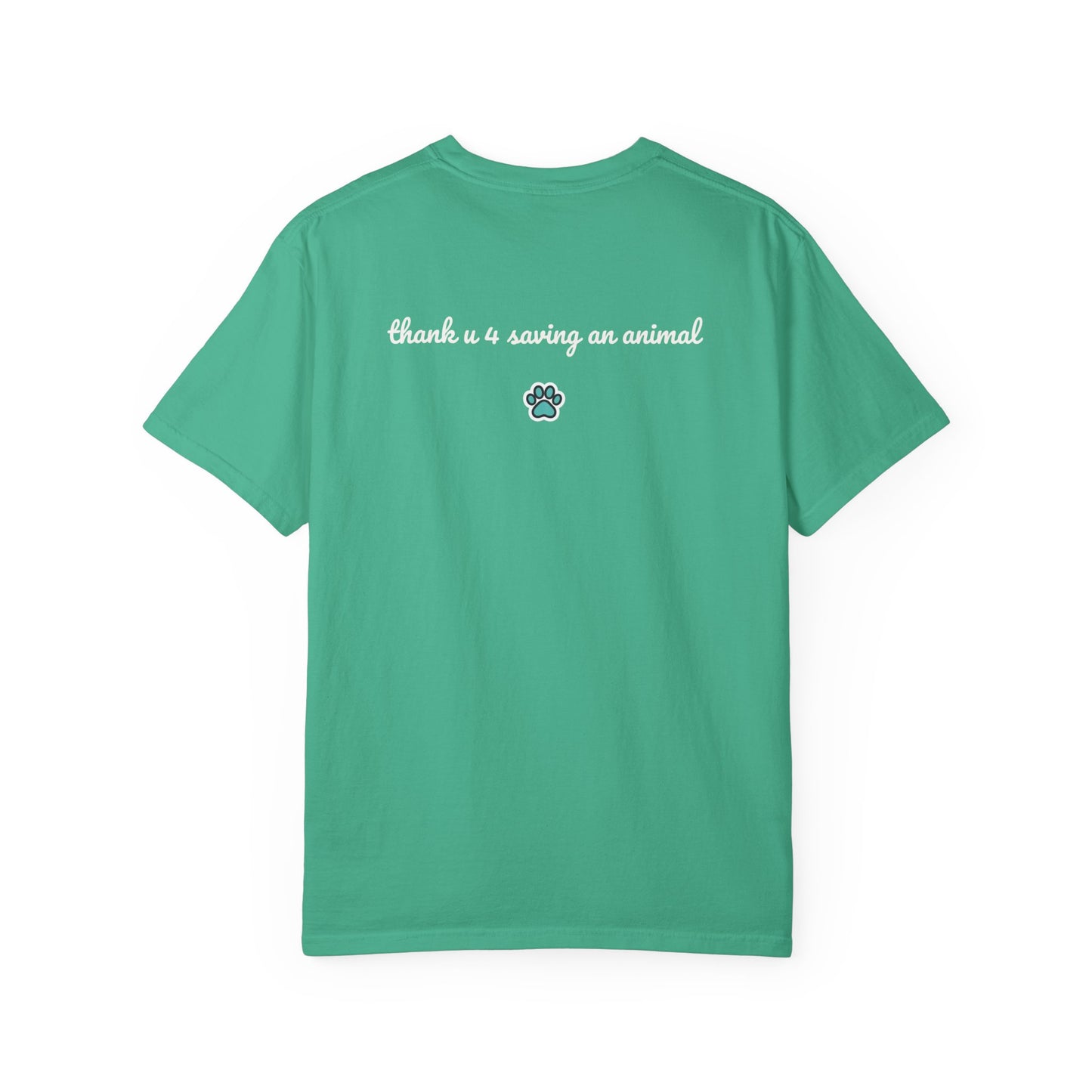 Jack Russell Puppy Graphic T-Shirt — Playful Dog Tee with Paw Print Back