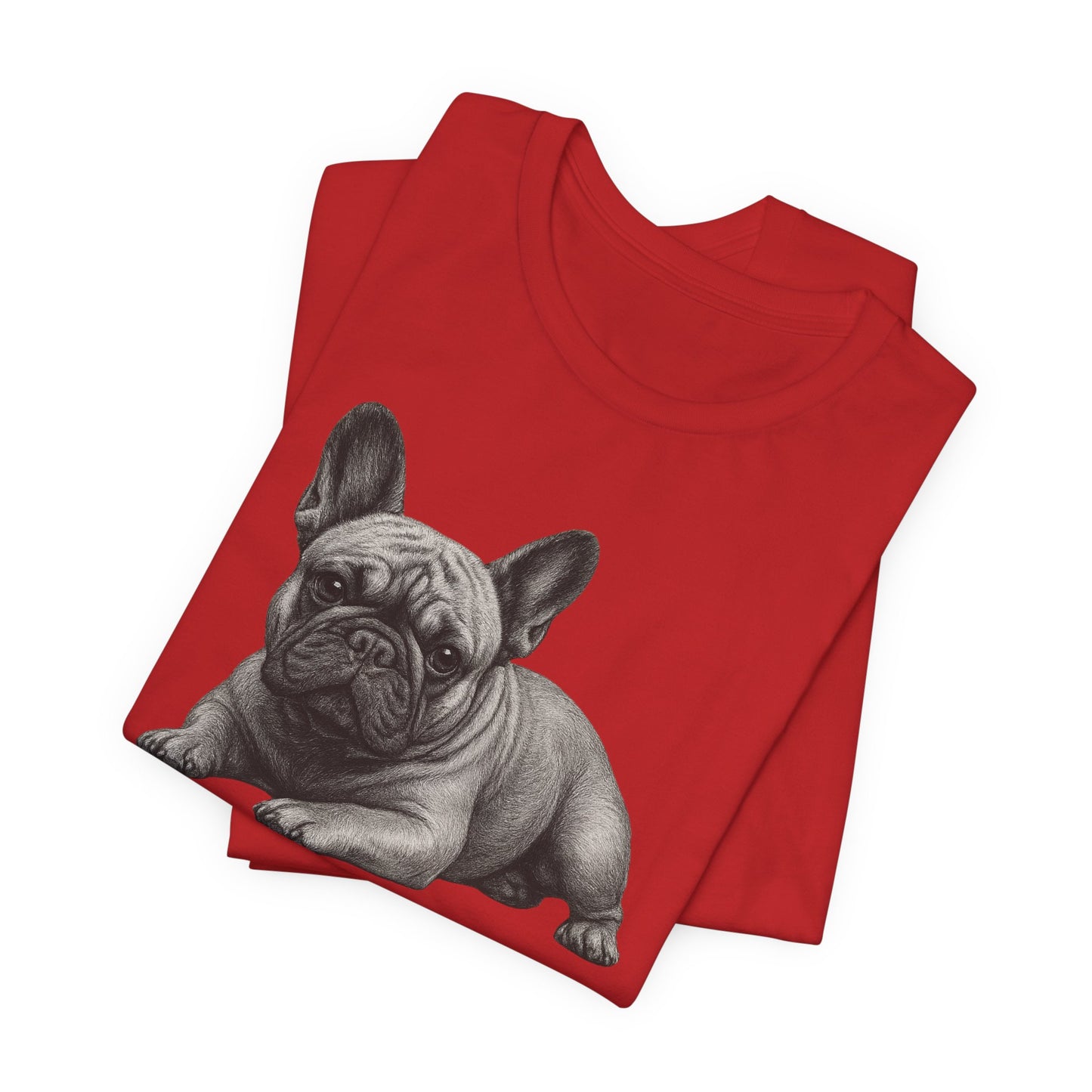 French Bulldog Graphic Tee — Realistic Pup Illustration T-Shirt