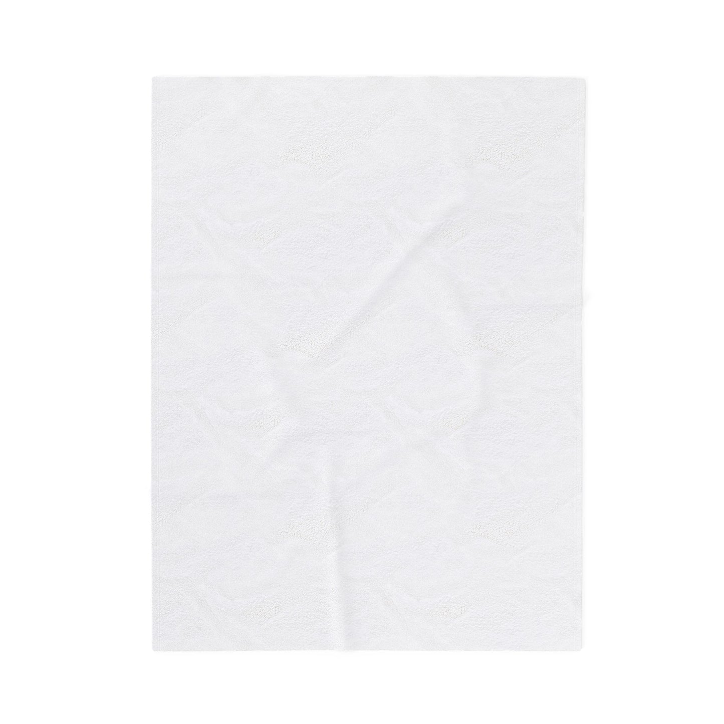 Plush Blanket — Black & White Cat Silhouette Pattern Velveteen Throw