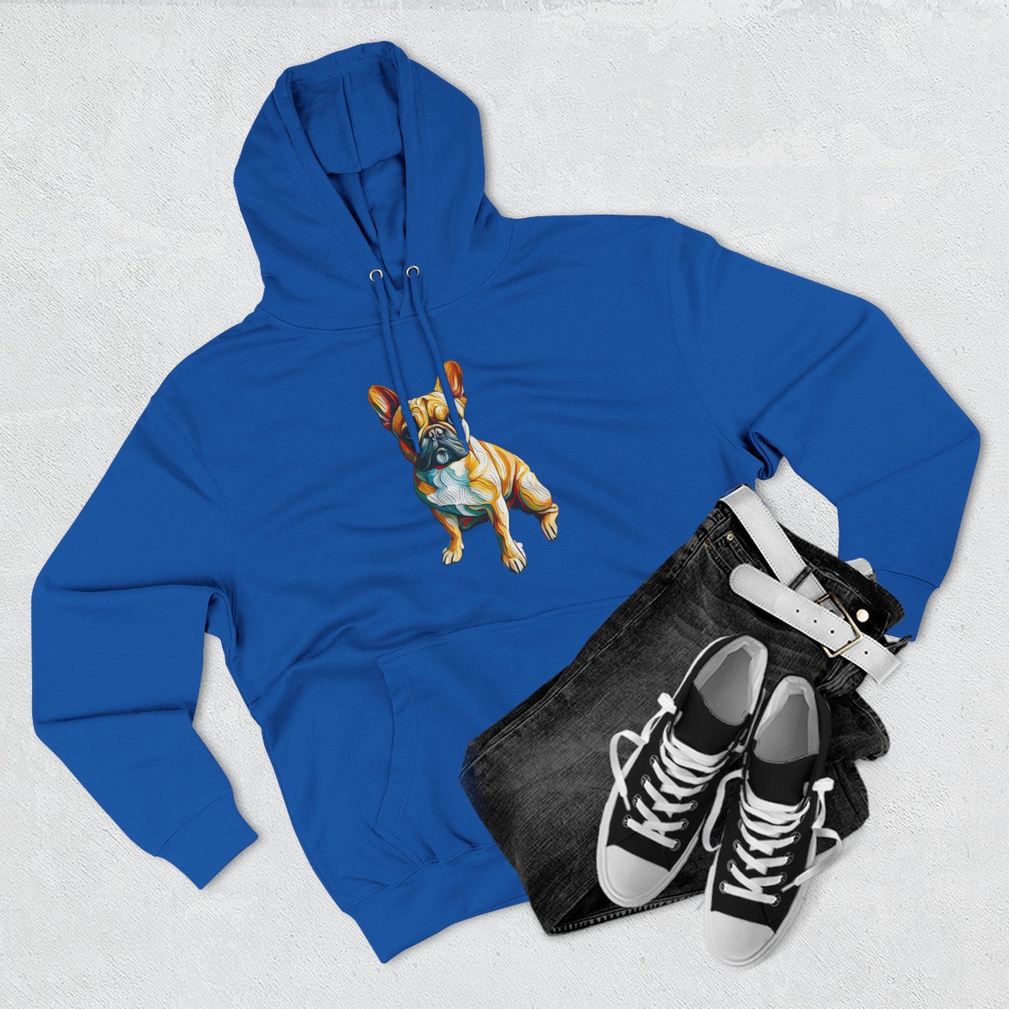 French Bulldog Rescue Hoodie - "Thank u 4 saving an animal" | Cute Dog Fleece Pullover