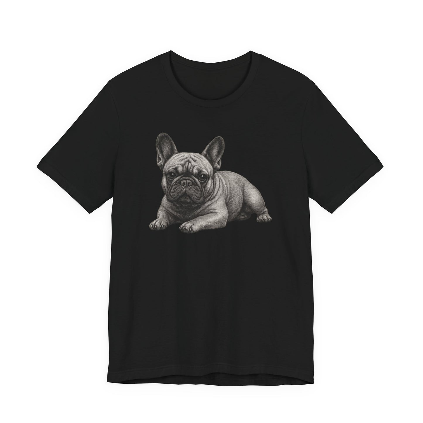French Bulldog Graphic Tee — Realistic Pup Illustration T-Shirt