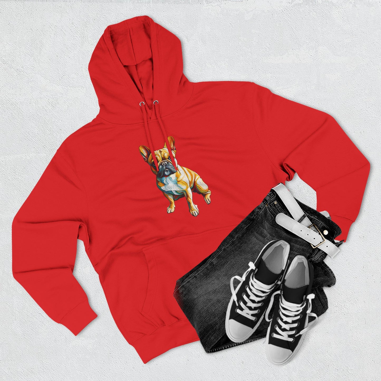 French Bulldog Rescue Hoodie - "Thank u 4 saving an animal" | Cute Dog Fleece Pullover