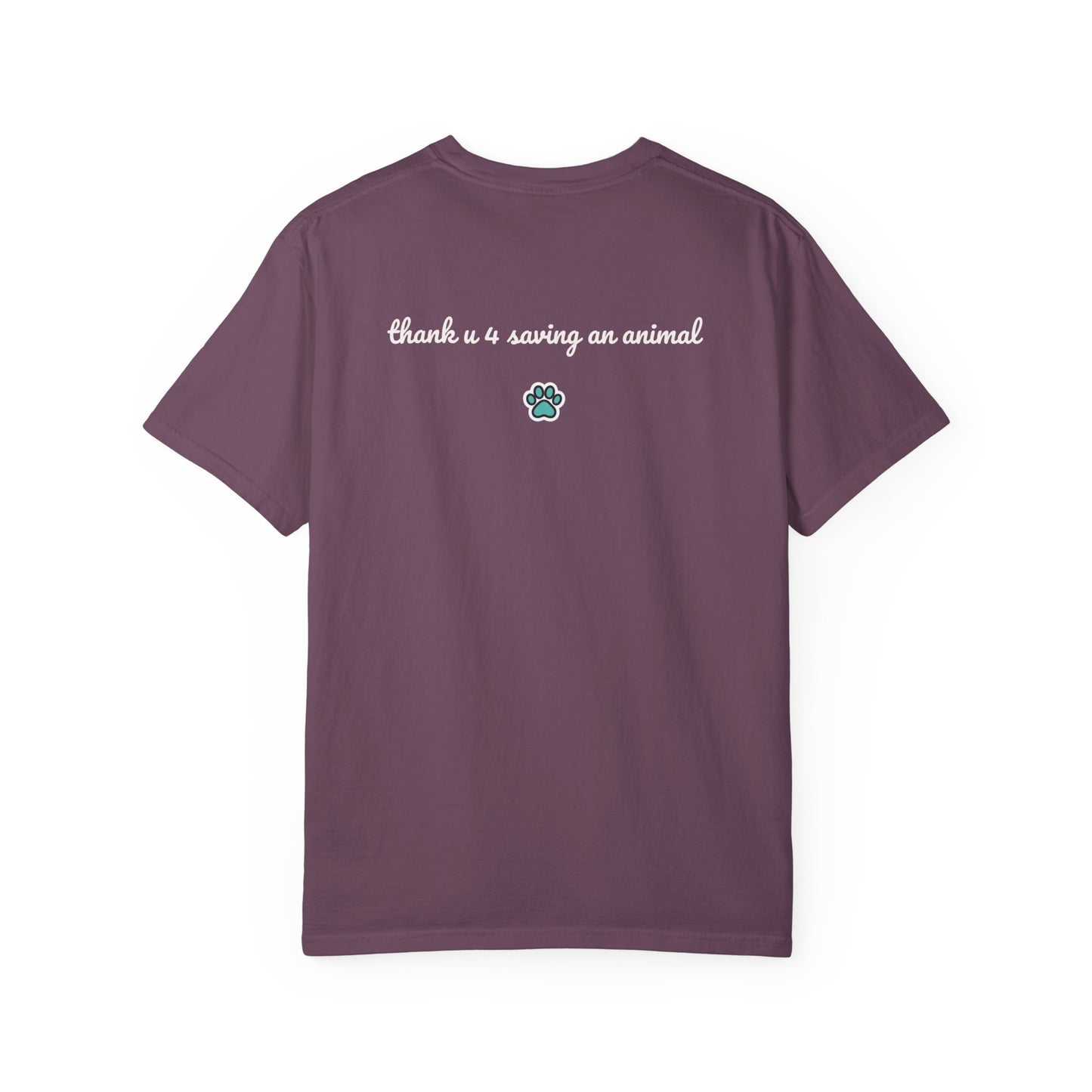 Jack Russell Puppy Graphic T-Shirt — Playful Dog Tee with Paw Print Back