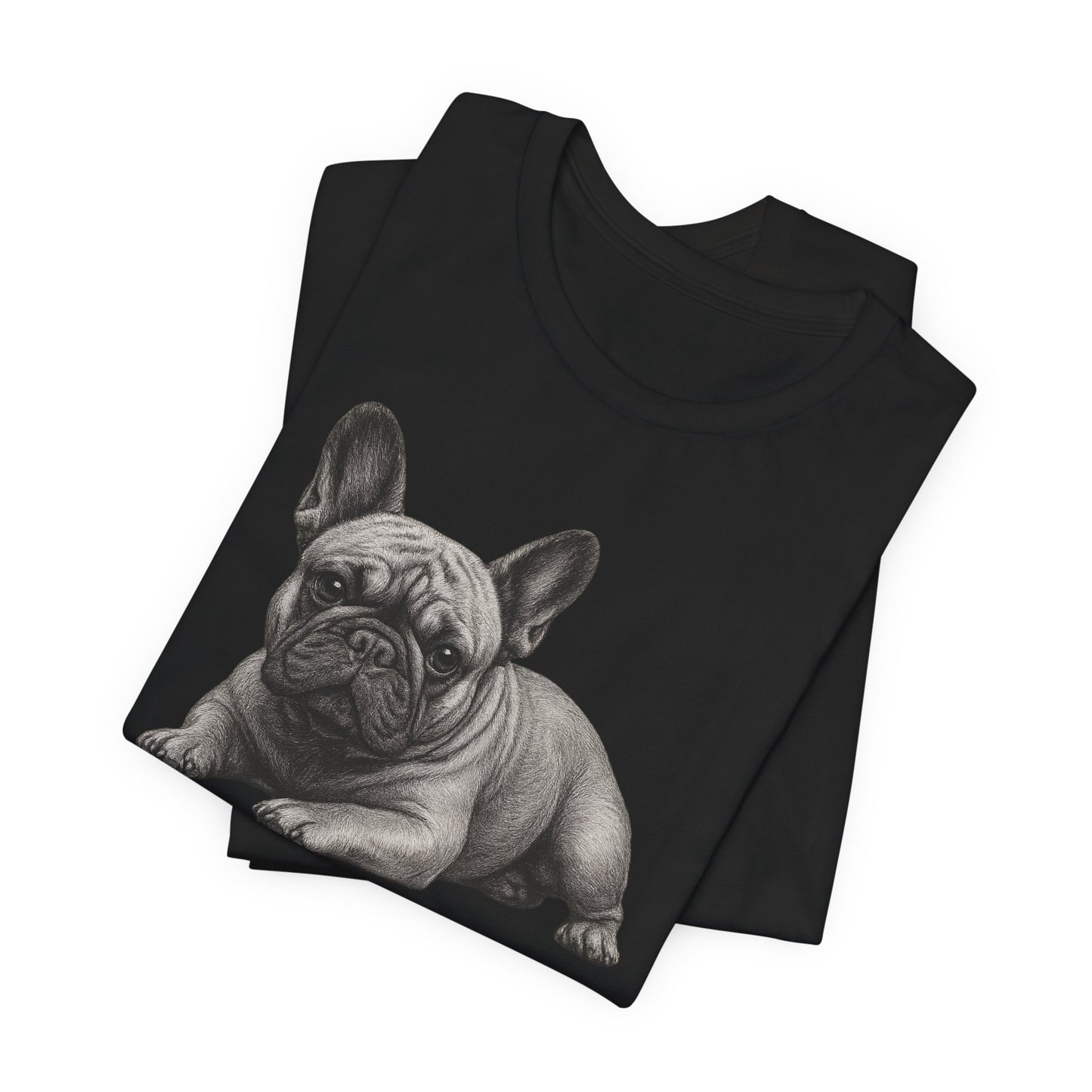 French Bulldog Graphic Tee — Realistic Pup Illustration T-Shirt