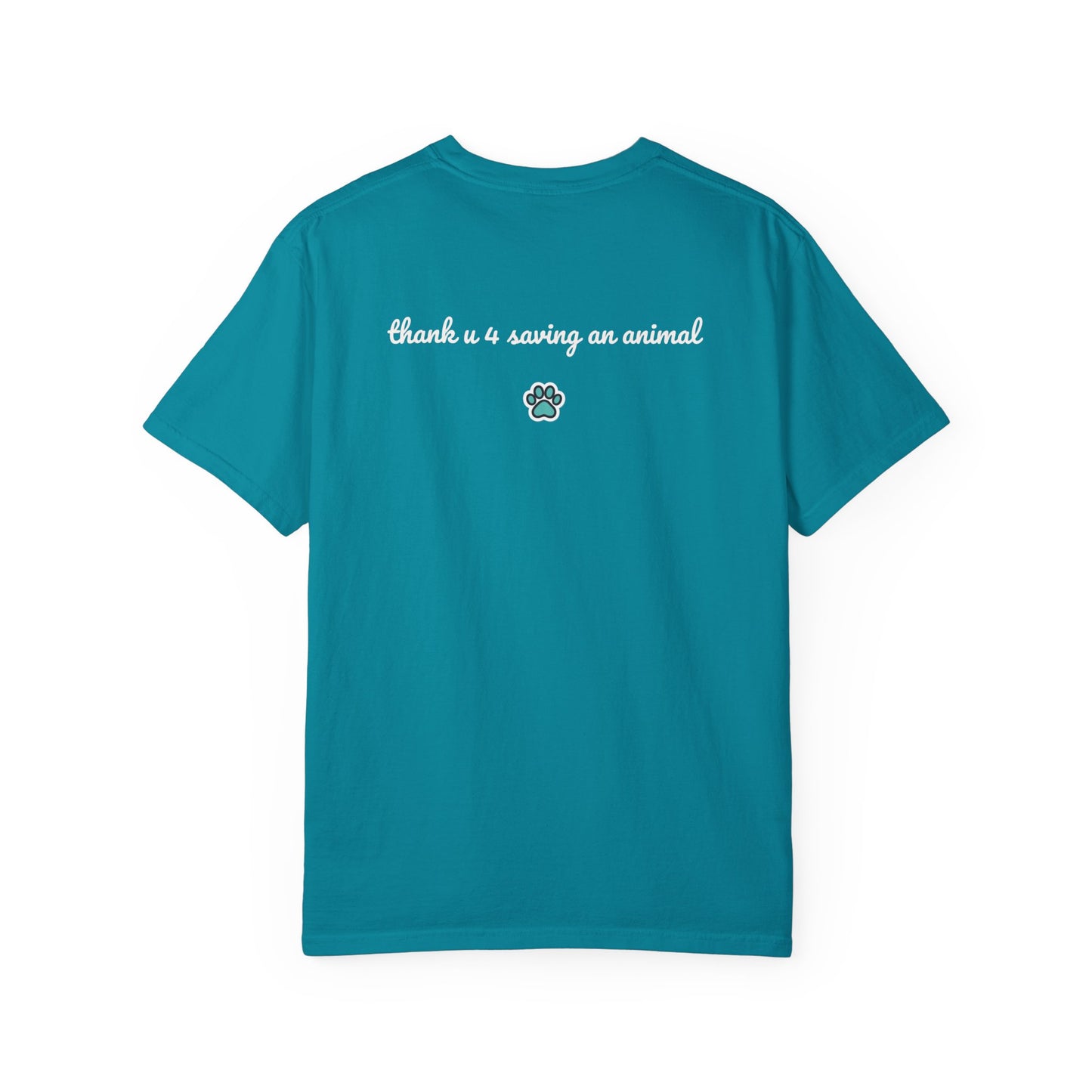 Jack Russell Puppy Graphic T-Shirt — Playful Dog Tee with Paw Print Back