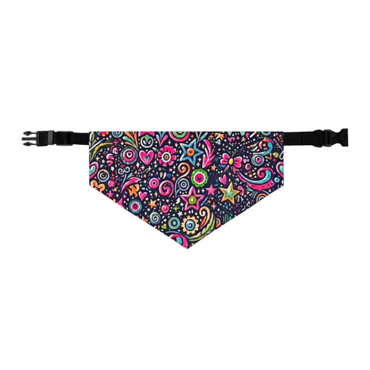 Bright Paisley Pet Bandana Collar — Colorful Floral Dog & Cat Accessory