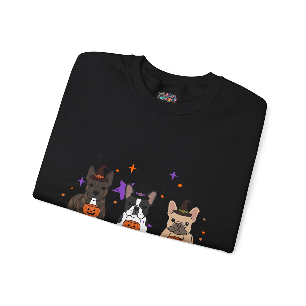 Halloween 'Boo Crew' Sweatshirt  Cute Onyx, Kiara and Mia Trick-or-Treat Graphic