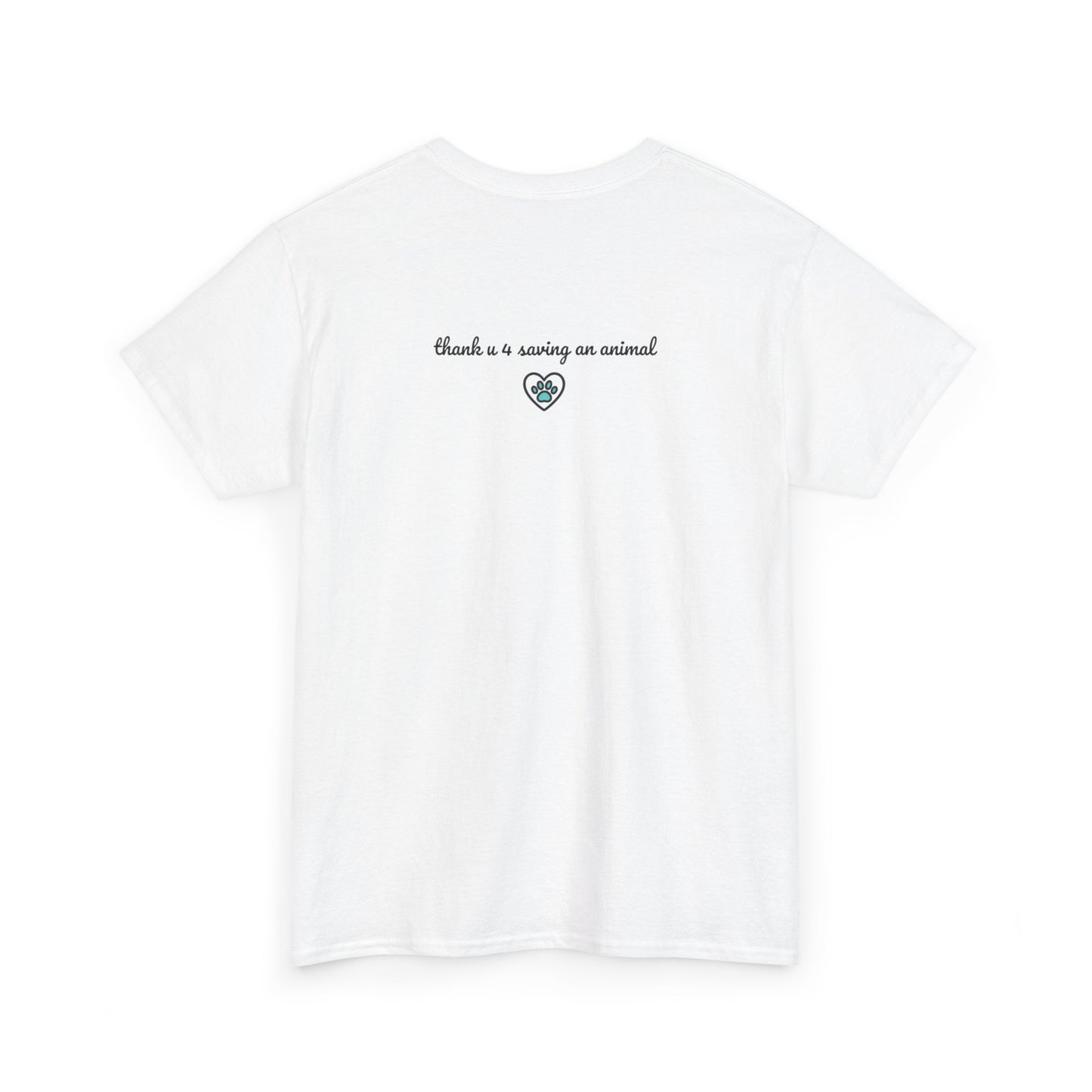 Floral Cat T‑Shirt — Colorful Flower Silhouette Tee ("There is a person in animal" back text)