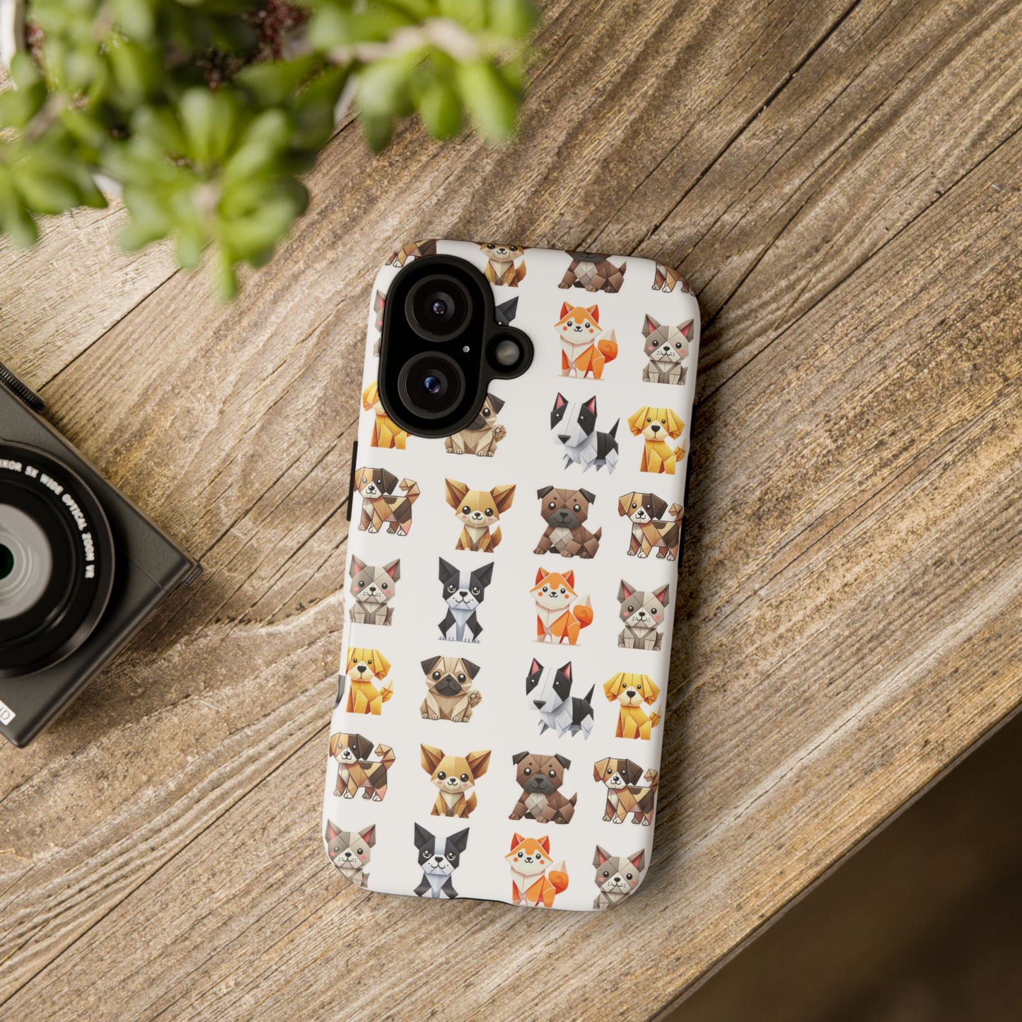 Phone Case — Cute Cartoon Dog Pattern Protective Tough Case