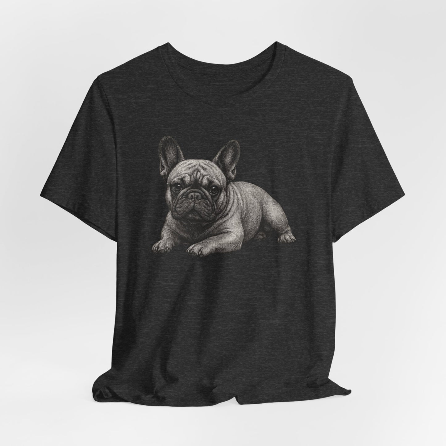French Bulldog Graphic Tee — Realistic Pup Illustration T-Shirt