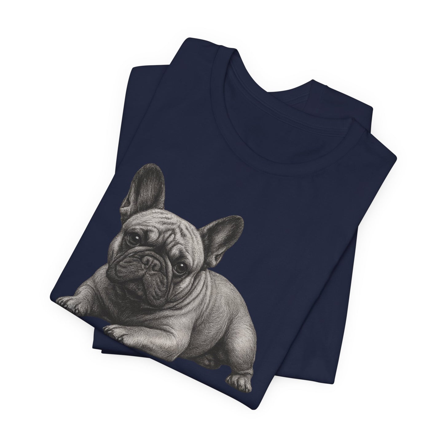 French Bulldog Graphic Tee — Realistic Pup Illustration T-Shirt