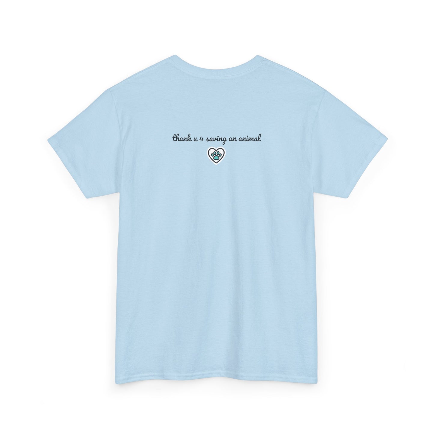 Floral Cat T‑Shirt — Colorful Flower Silhouette Tee ("There is a person in animal" back text)