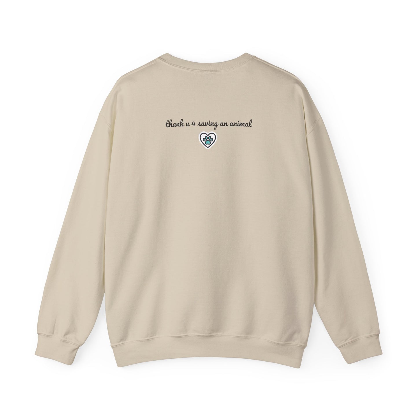 Beagle Rescue Sweatshirt — "thank u 4 saving an animal" | Rescue Donation Pet Apparel