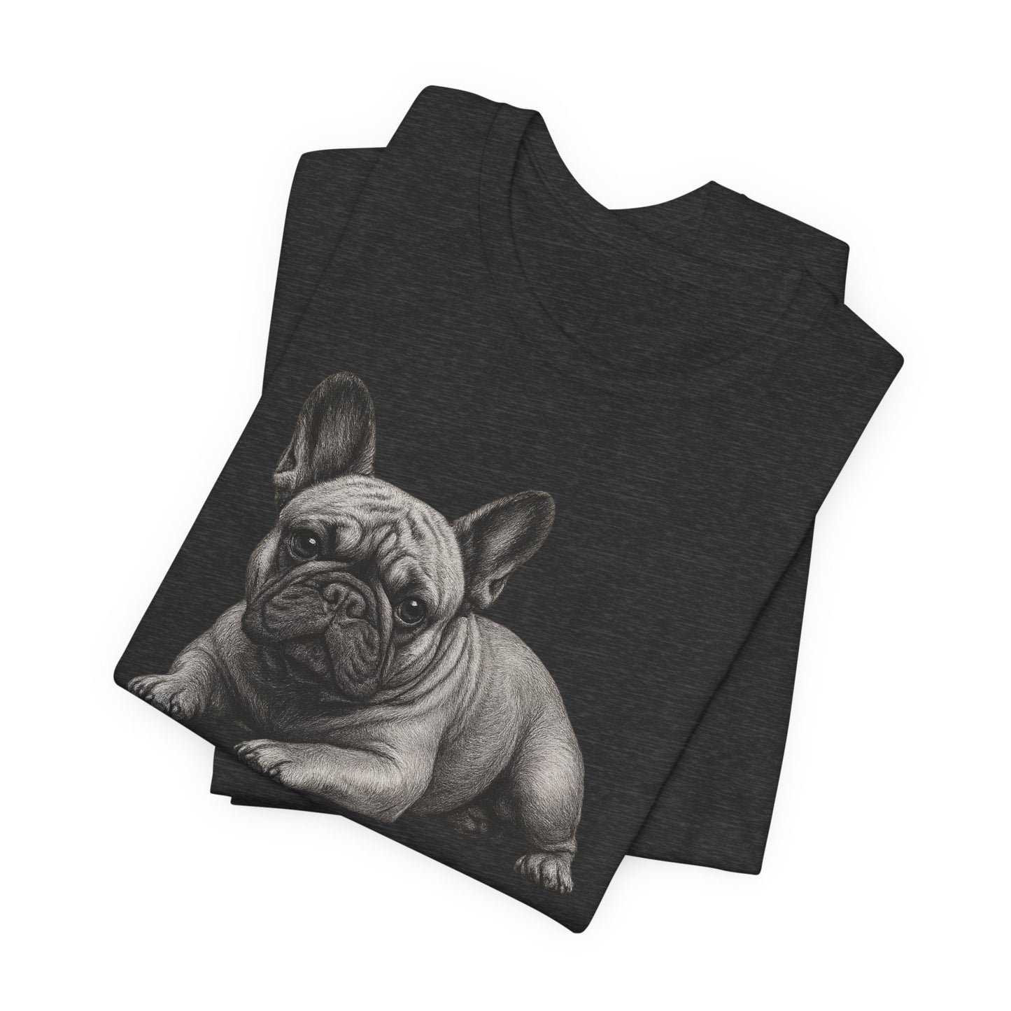 French Bulldog Graphic Tee — Realistic Pup Illustration T-Shirt