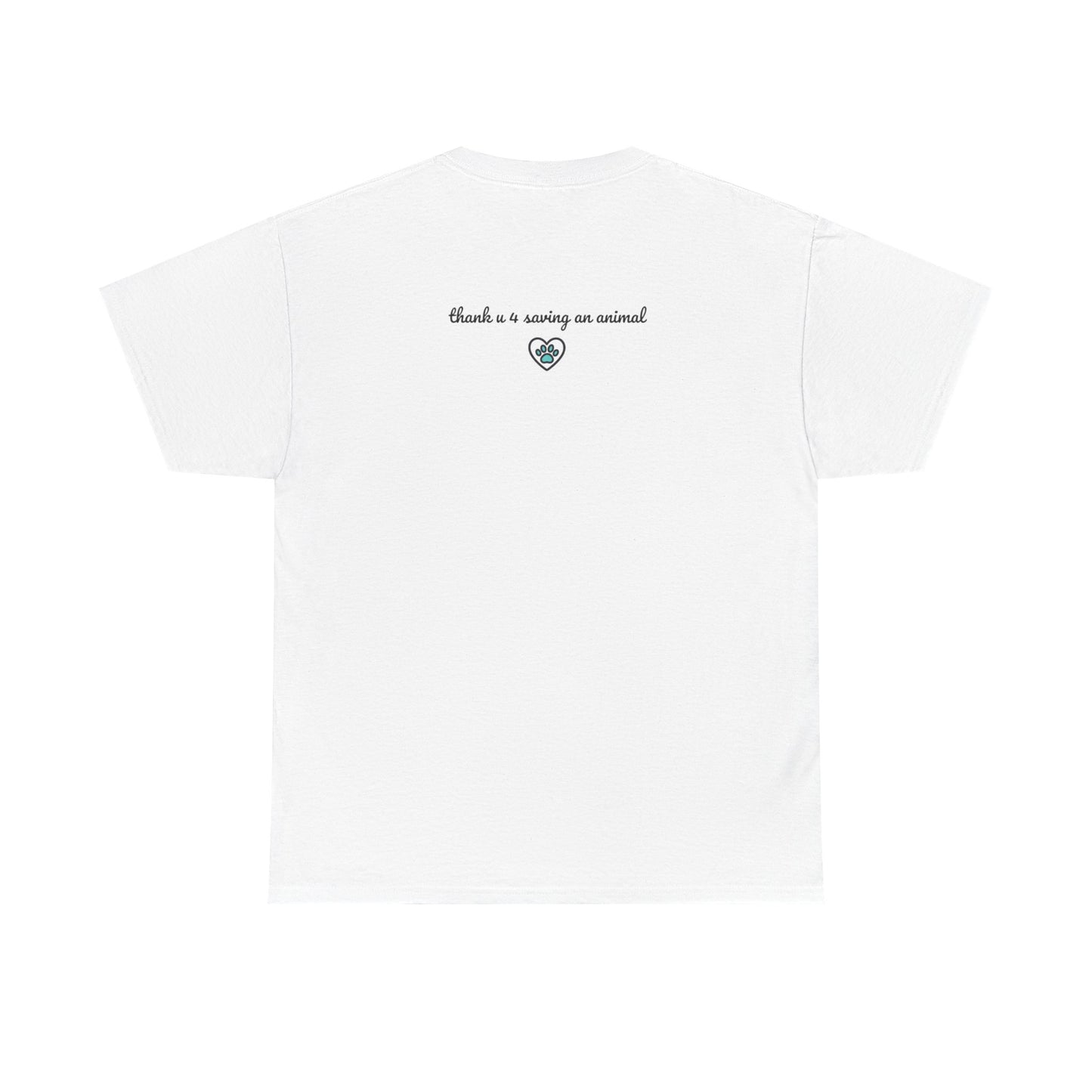 Floral Cat T‑Shirt — Colorful Flower Silhouette Tee ("There is a person in animal" back text)