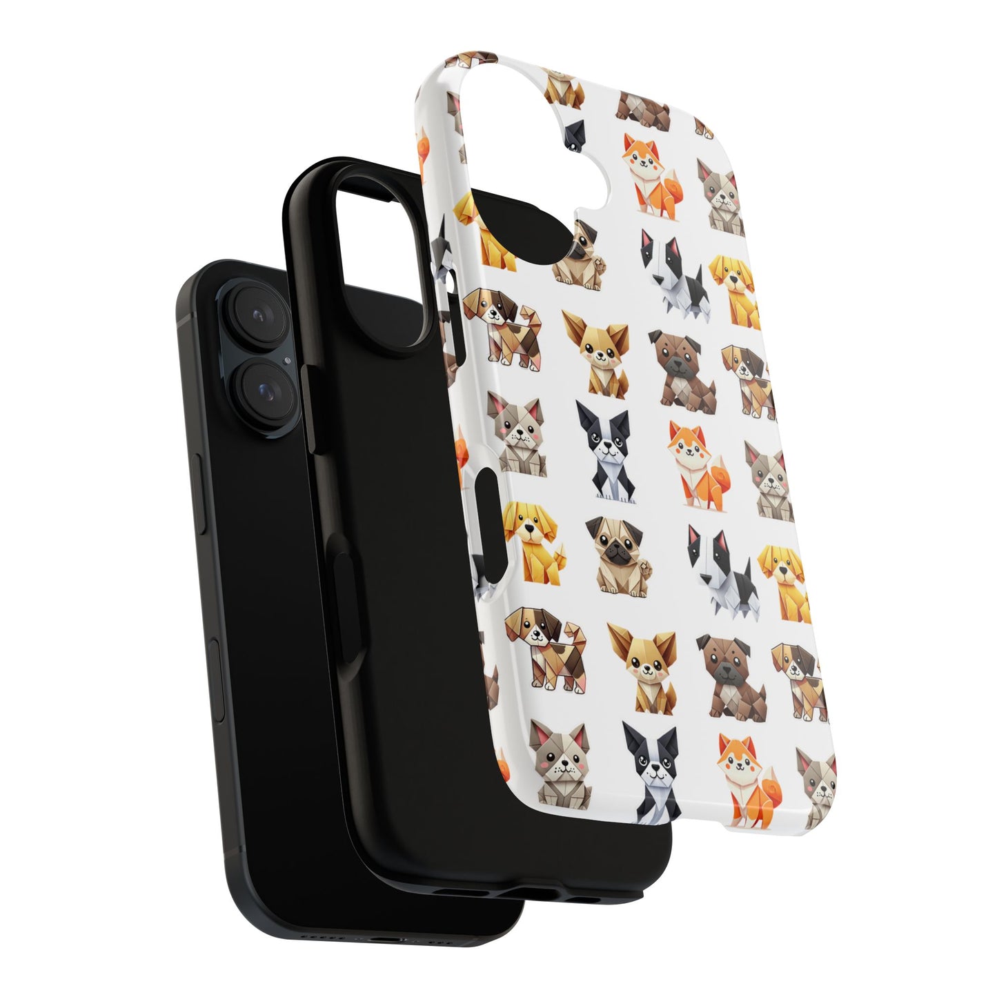 Phone Case — Cute Cartoon Dog Pattern Protective Tough Case