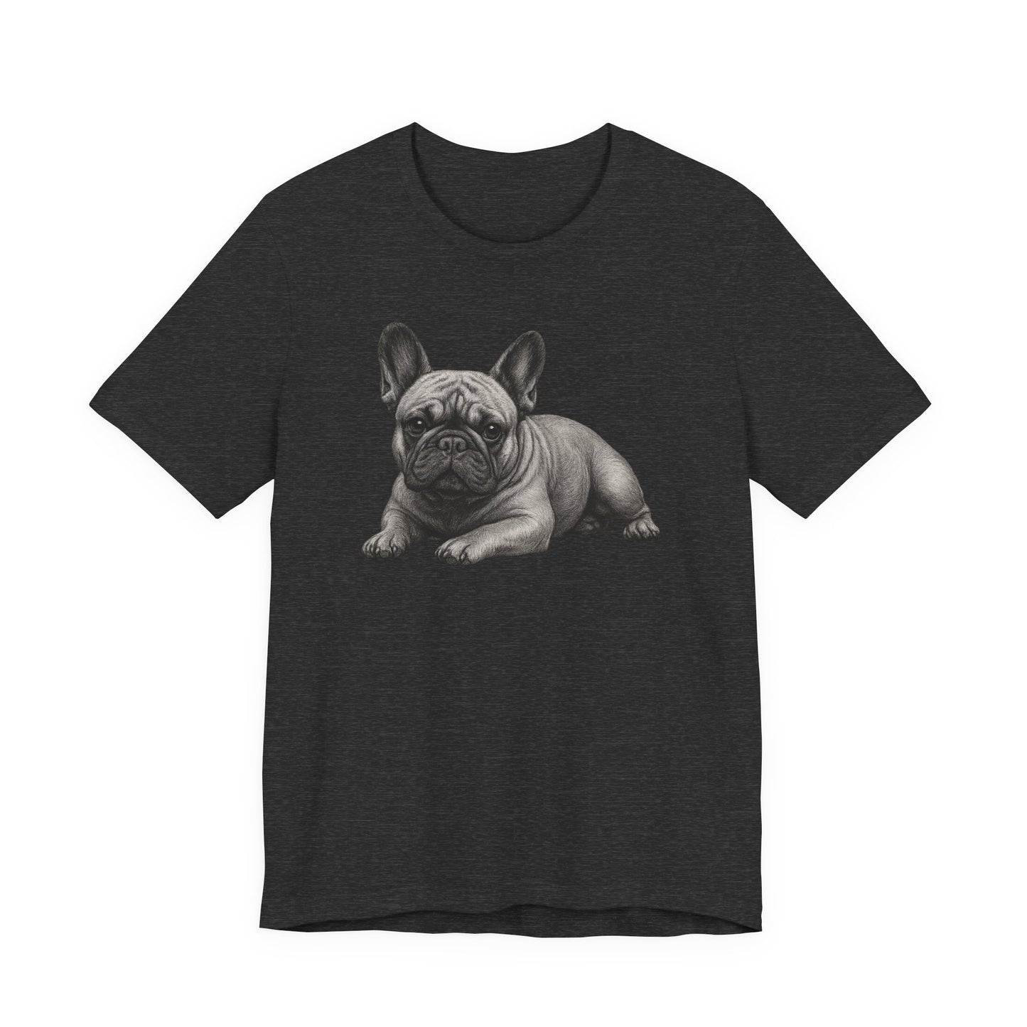 French Bulldog Graphic Tee — Realistic Pup Illustration T-Shirt