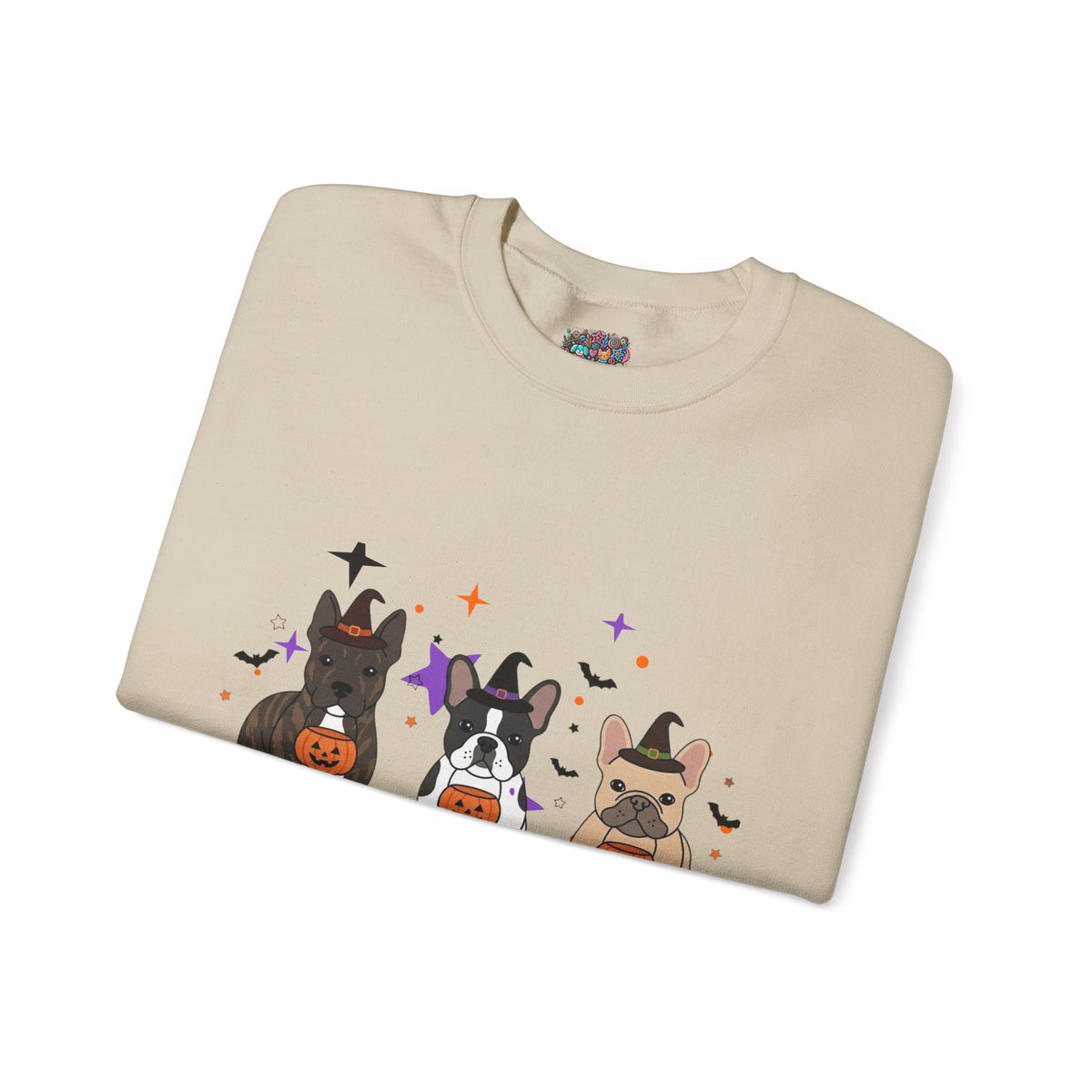 Halloween 'Boo Crew' Sweatshirt  Cute Onyx, Kiara and Mia Trick-or-Treat Graphic