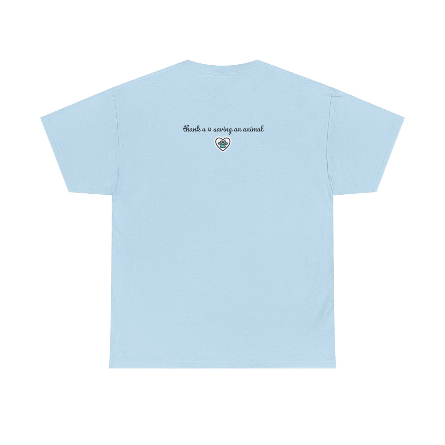 Floral Cat T‑Shirt — Colorful Flower Silhouette Tee ("There is a person in animal" back text)