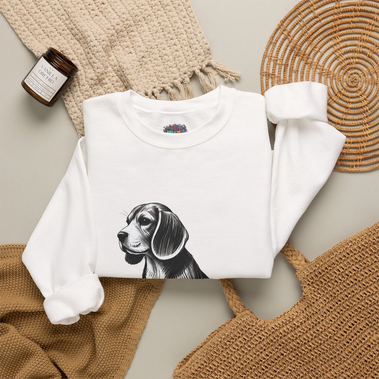 Beagle Rescue Sweatshirt — "thank u 4 saving an animal" | Rescue Donation Pet Apparel