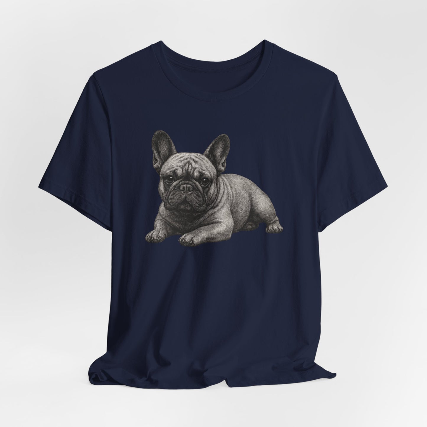 French Bulldog Graphic Tee — Realistic Pup Illustration T-Shirt