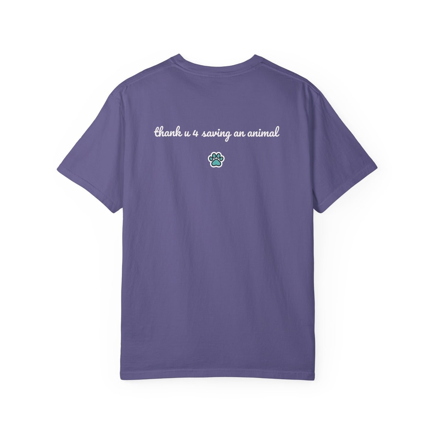 Jack Russell Puppy Graphic T-Shirt — Playful Dog Tee with Paw Print Back