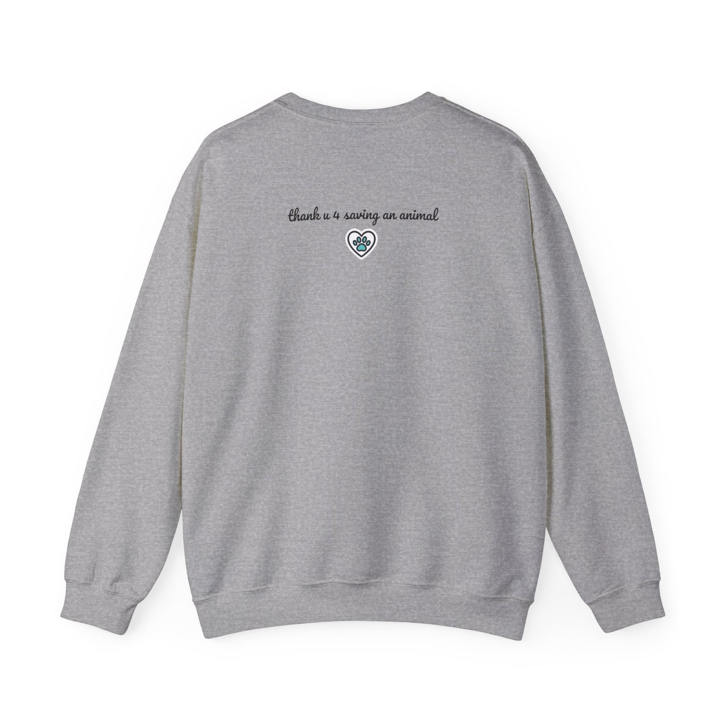 Beagle Rescue Sweatshirt — "thank u 4 saving an animal" | Rescue Donation Pet Apparel