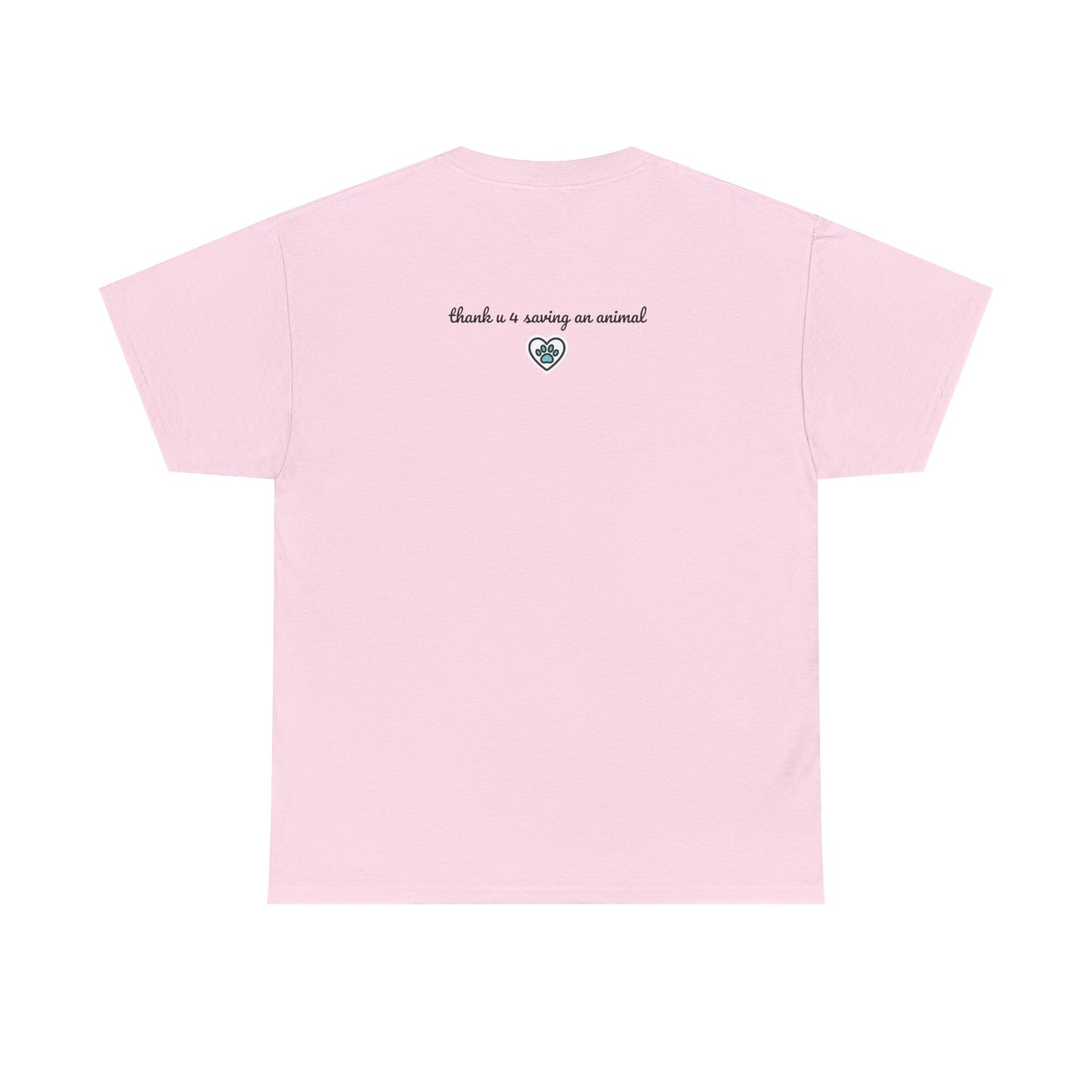 Floral Cat T‑Shirt — Colorful Flower Silhouette Tee ("There is a person in animal" back text)
